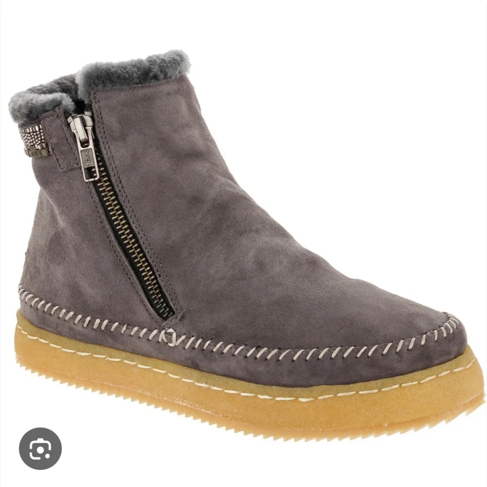 Laid Back London Setsu Crochet Winter Boots Side Zip Boots Size 8 EUR 39 - Picture 1 of 13